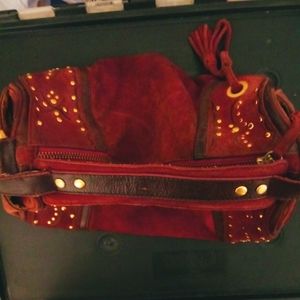 SOLD  MAXXIMUM Suede Bag 🎒